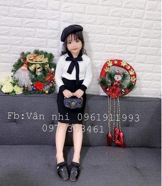 Set áo váy nơ cho Bé
