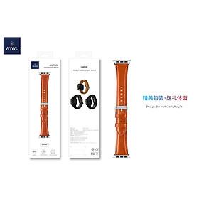 Dây Da Đồng Hồ Wiwu Leather  Được Làm Bằng Da Bê Thủ Công Với Nhiều Màu Sắc - Hàng Chính Hãng