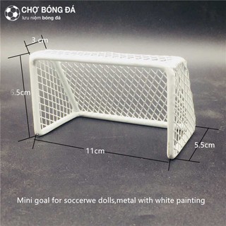 Khung thành kim loại metal chuyên trang trính mô hình cầu thủ soccerwe, soccerstarz
