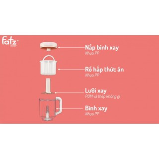 Máy xay hấp thức ăn dặm Fatz Baby (Hàn Quốc)