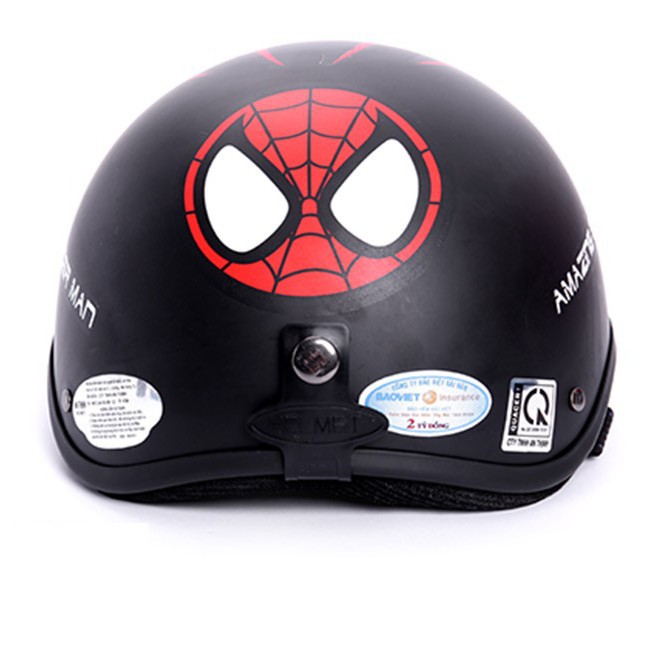 Bộ 1 Mũ bảo hiểm 1/2 đầu SPIDER MAN + mũ ninja,đôi bao tay chống nắng,kính phượt,1 khăn phượt đa năng màu ngẫu nhiên.