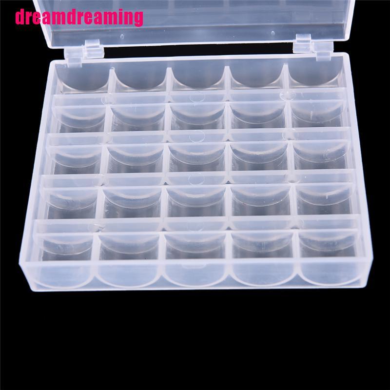 Hộp Nhựa Trong Suốt 25 Ngăn Đựng Dụng Cụ May Vá Tiện Dụng
