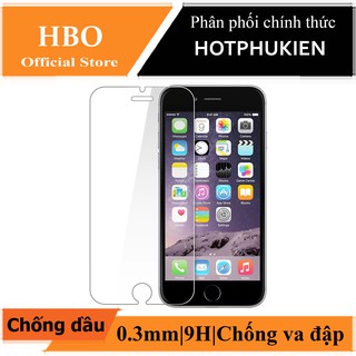 Miếng dán kính cường lực HBO cho iPhone 6 Plus / 6s Plus (0,3mm, độ cứng 9H, chống trầy) - Hàng nhập khẩu