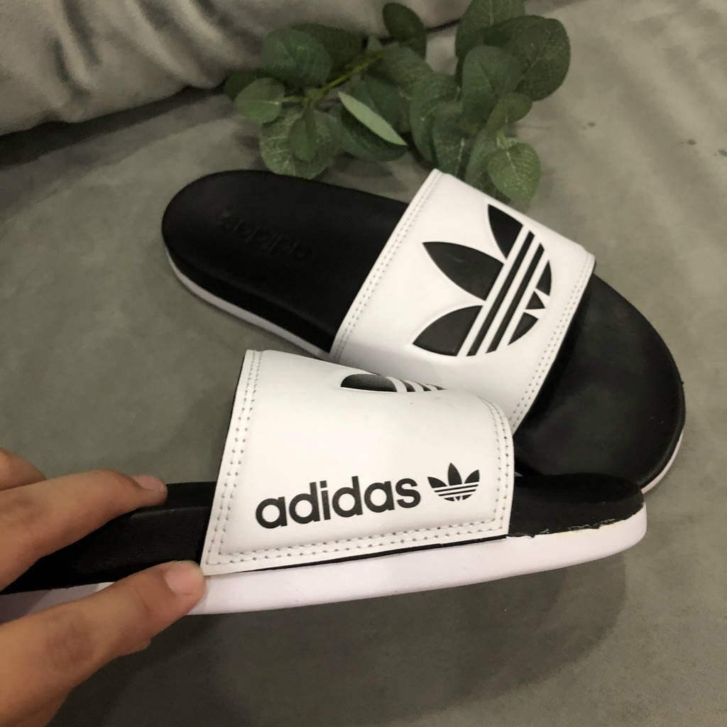 Dép adidas thể thao nam quai trắng có video