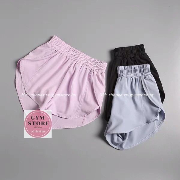 Quần Biker Short Đùi Tập Gym RUN ❤️𝐗𝐈̣𝐍 𝐑𝐄̉ Đ𝐄̣𝐏❤️  Vải dù 2 Lớp Cho Nữ Tập Thể Thao GYMSTORE 996