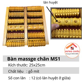 Bàn lăn massage chân, masa gỗ