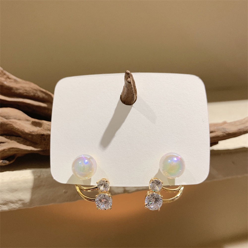 Đôi Khuyên Tai Nữ Đính Ngọc Trai Xinh Xắn Thời Trang