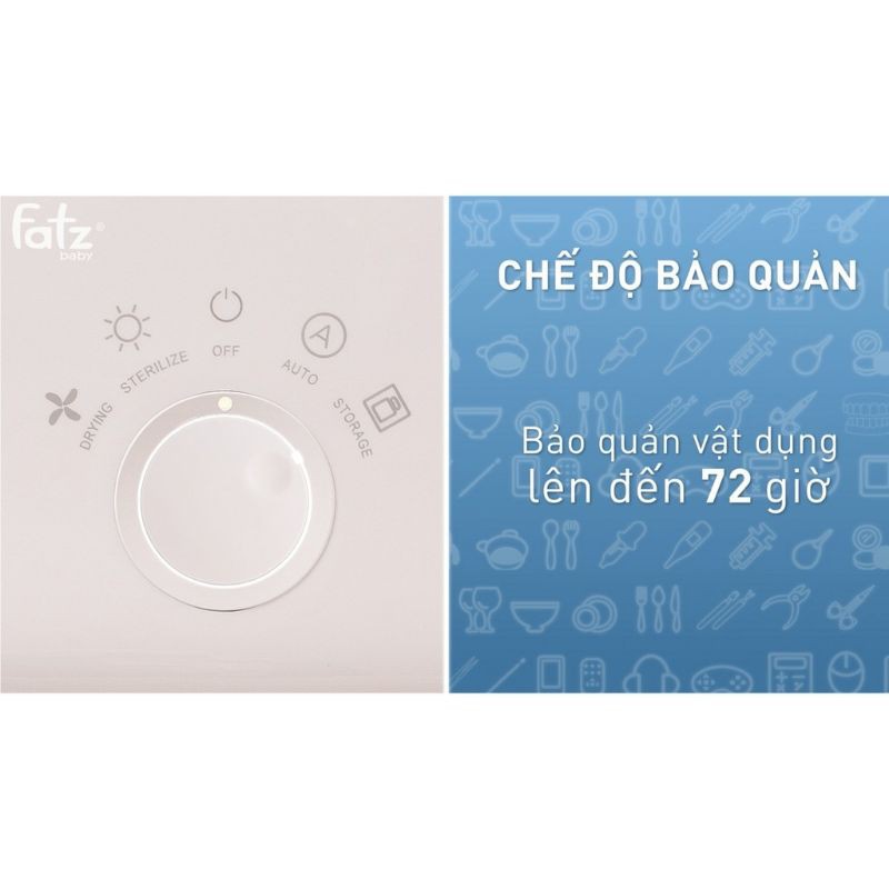 (chính hãng) Máy tiệt trùng sấy khô UV Fatz Baby - Super 3 - FB4715TN