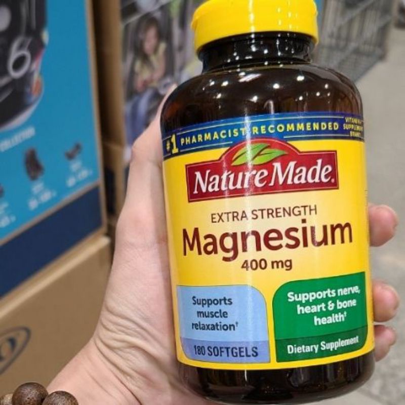[12/2024] Viên bổ sung Magiê Nature Made Magnesium 400mg 180v