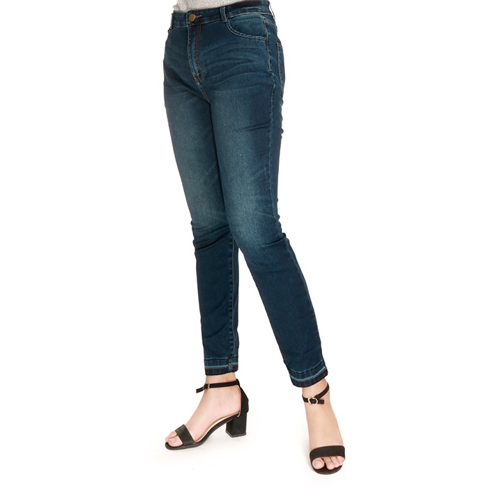 Quần bò nữ chun P7043 thương hiệu NARSIS màu xanh dương