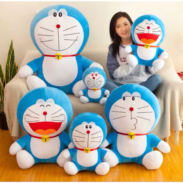 Gấu bông Doraemon ngồi gấu Doremon nhiều kích thước