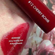 (TEM HIDDEN TAG) Son Romand Juicy Lasting Tint Màu #12 CHERRY BOMBO