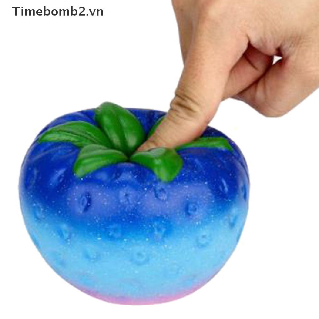 2 Đồ Chơi Nắn Bóp Giúp Giải Tỏa Căng Thẳng Hình Quả Dâu galaxy