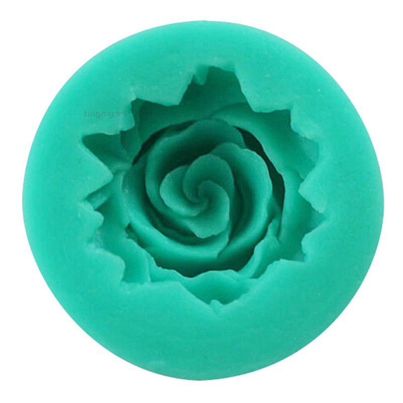 Khuôn Silicone Tạo Hình Hoa Hồng 3D Trang Trí Bánh DIY
