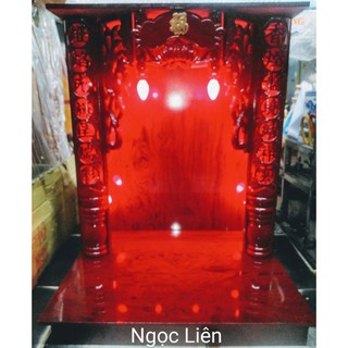 BÀN THỜ THẦN TÀI VÁN HỘP CHỮ NGANG 48CM - CAO 61CM