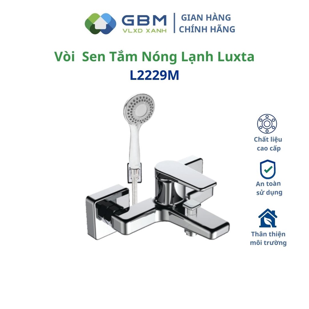 [Mã BMBAU300 giảm 10% đơn 499K] Vòi Sen Tắm Nóng Lạnh Luxta L2229M