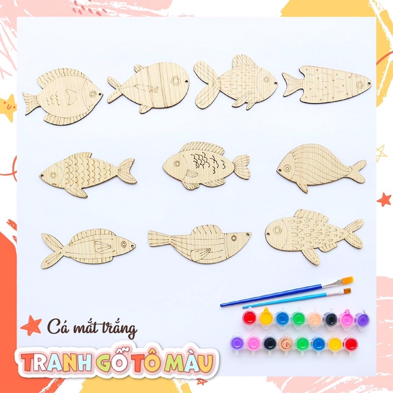 Combo 10 hình tô màu Sinh vật biển,Cá mắt đen,Cá mắt trắng,Động vật và🐞,Động vật và chim,Phương tiện giao thông,Trái cây
