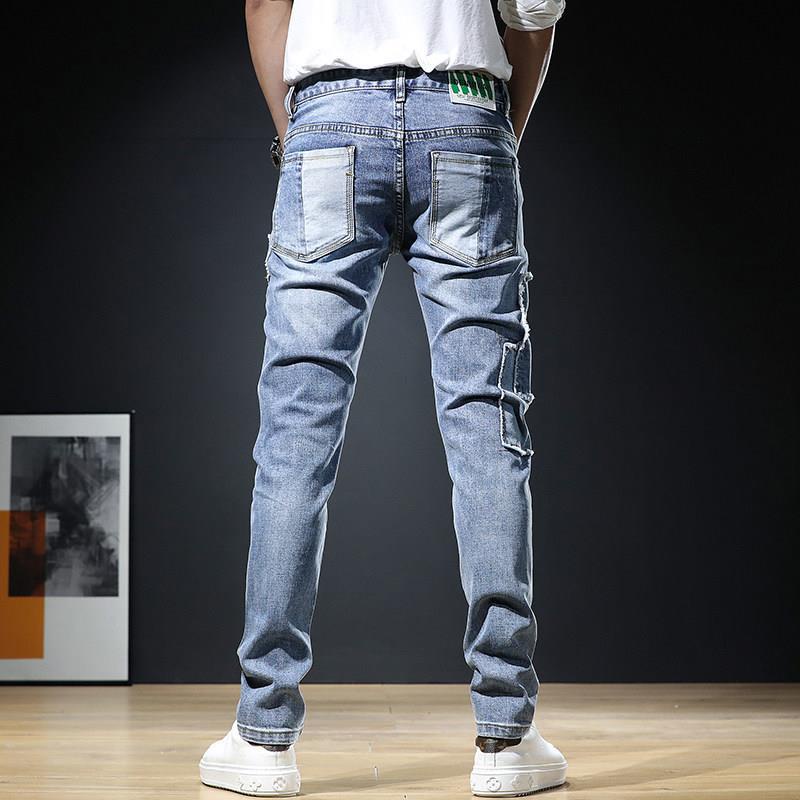 Quần Jeans Dài Thêu Họa Tiết Phong Cách Trung Hoa Thời Trang Cho Nam