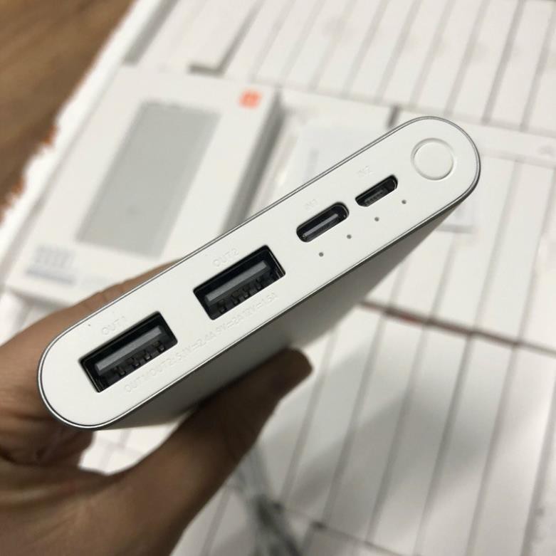 Sạc Dự Phòng Xiaomi Gen 3, Pin Dự Phòng - Dung lượng 10.000mah, 2 Cổng Sạc USB, 1 Cổng Typ C - Bảo Hành 12 Tháng