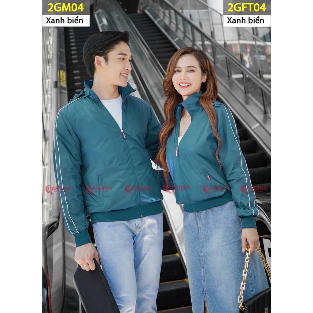 Áo Khoác Gió Nam, Nữ   𝐂𝐀𝐑𝐃𝐈𝐍𝐀 Chất Gió Trơn 2 Lớp Lót Lưới Cao Cấp Siêu Cản Gió, Cản Bụi, Chống Nước