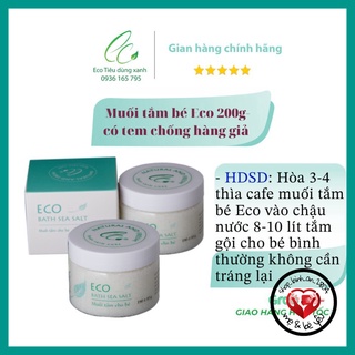 Muối tắm bé eco 200g - muối tắm bé sinh dược- muối tắm eco hết rôm sảy mề đay - muối tắm bé thảo dược hết dị ứng