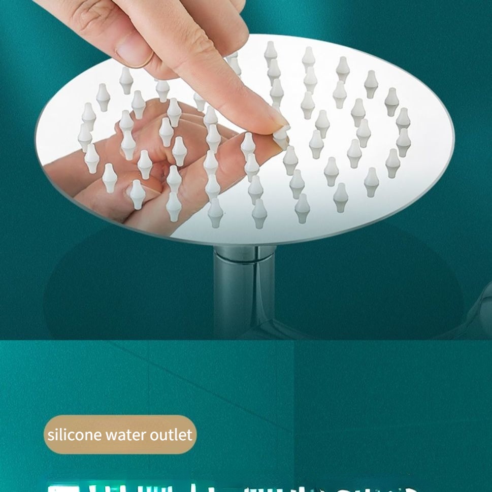 Đầu Vòi Hoa Sen 8 Inch Có Nút Bấm Dùng Cho Phòng Tắm Tiện Dụng
