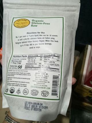 Hạt chia trắng 454g