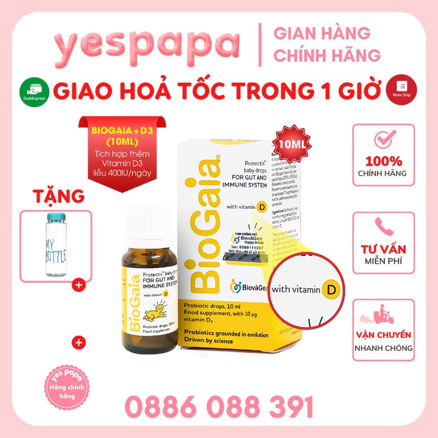 Vitamin D Semper kèm men vi sinh BioGaia Thụy Điển 5ml