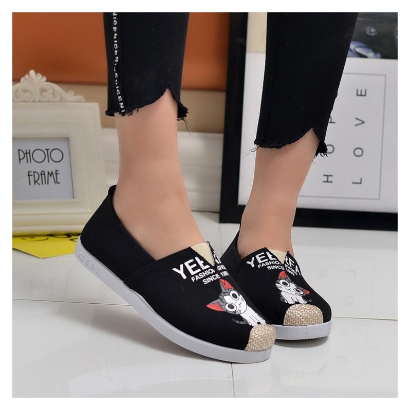 Giày slip on Giày lười mèo cá tính GTTG29