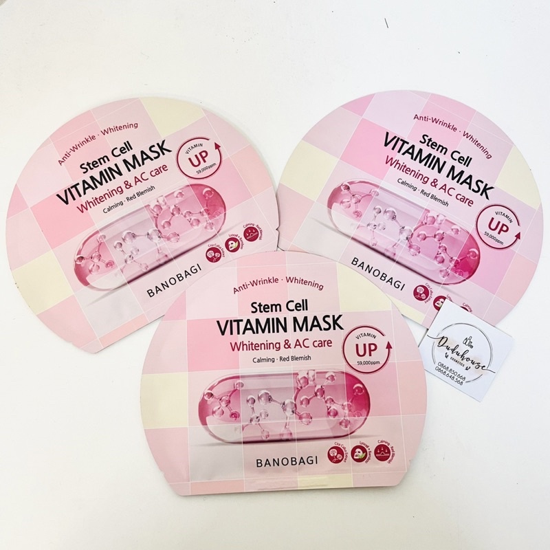 Mặt Nạ Banobagi STEM CELL Dưỡng Ẩm Trắng Da Vita Genic Jelly Vitamin Mask