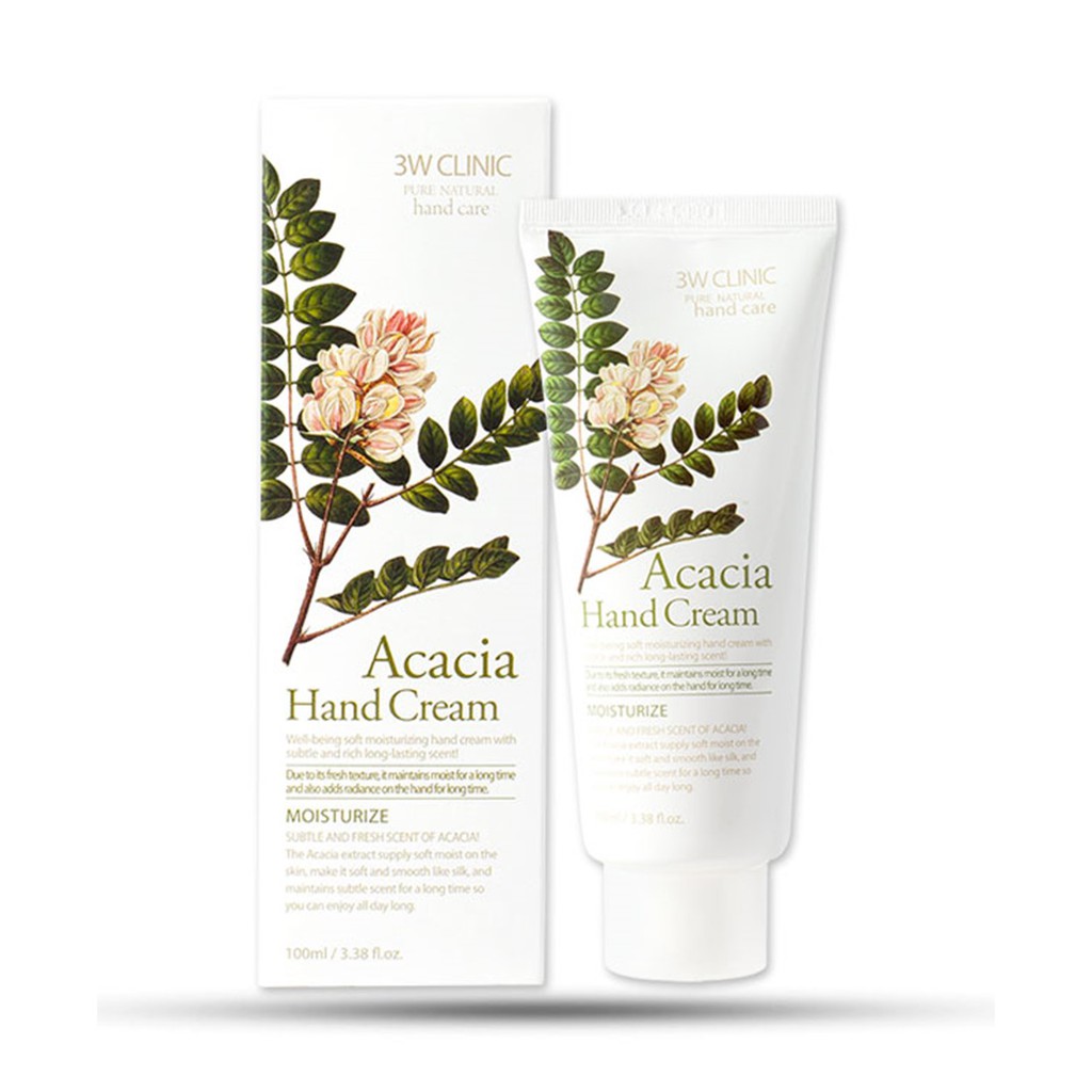 Kem Dưỡng Da Tay Acacia 3W Clinic Acacia Hand Cream 100ml