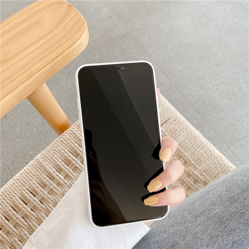 Ốp điện thoại mềm họa tiết đơn giản nhiều màu cho iPhone SE2 11 Pro MAX XS XR 7 8 Plus | BigBuy360 - bigbuy360.vn