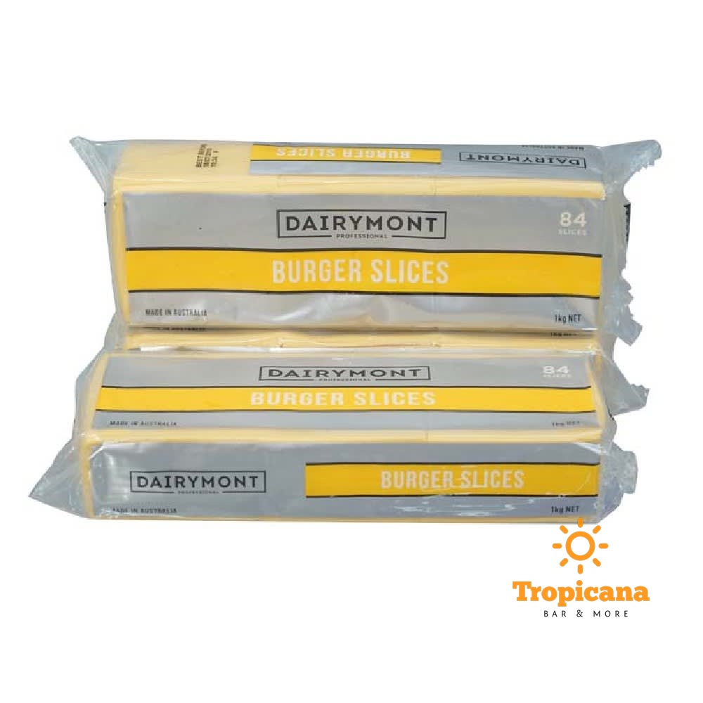 Phô mai cắt lát không màu DAIRYMONT - 1kg (84 lát)