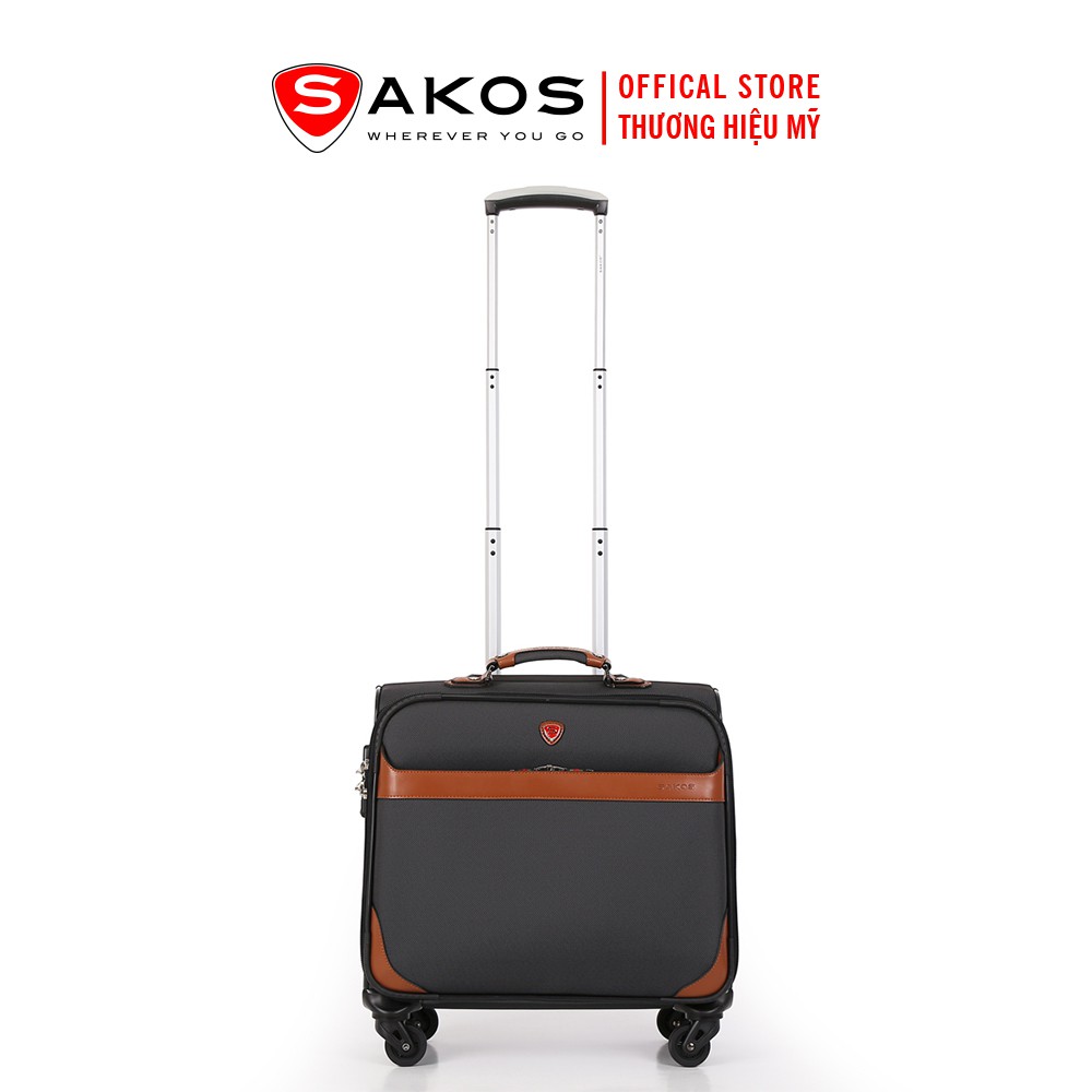 Cặp cần kéo phối da SAKO ATLAS FG (Size xách tay 43cm/ 18inch TSA)