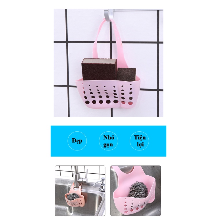 Túi treo đồ đa năng - Giỏ treo đồ rửa chén nhà bếp - Treo dụng cụ nhà tắm, nhà vệ sinh