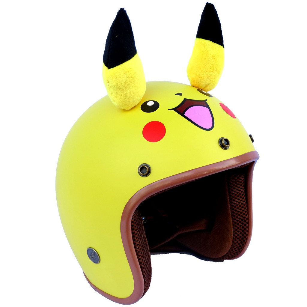 Mũ bảo hiểm 3/4 NTMAX Pikachu siêu cute