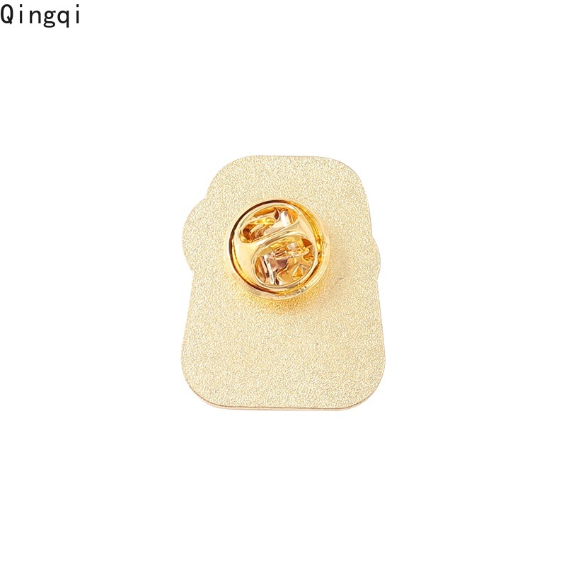 Ghim cài áo Miss Zoe trang trí bằng kim loại hình mặt người trừu tượng hợp thời trang