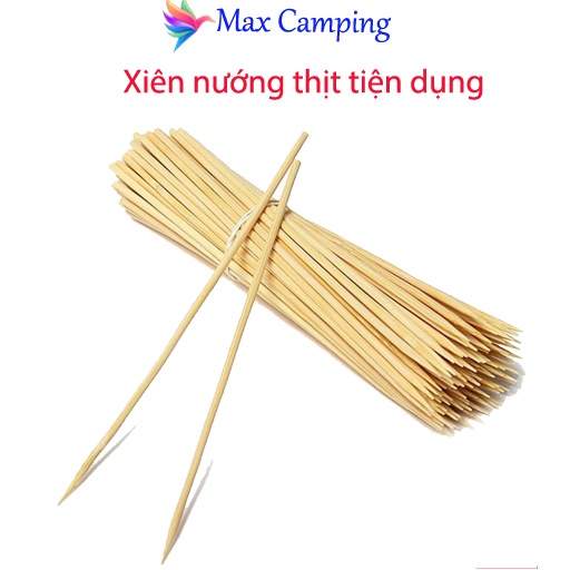 Que Tre Xiên Thịt Nướng Xúc Xích 16cm- Maxx store