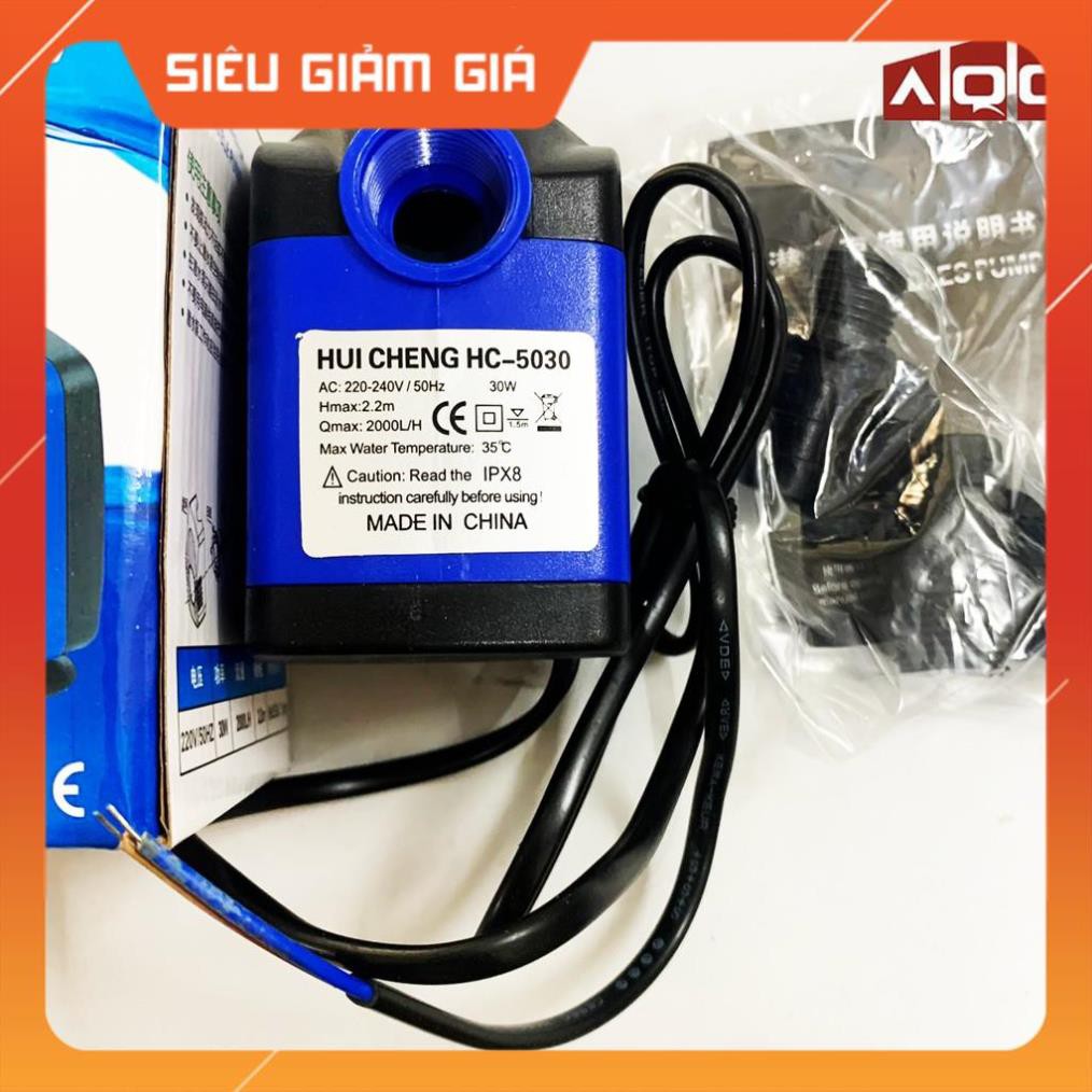 Bơm 30w bơm cao 2,2m Vỏ Xanh Loại Đẹp Chống Mùi Chống Ố Cách Điện Loại đẹp - Giá tốt nhất