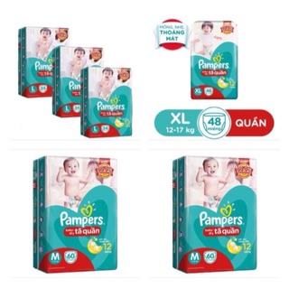 Bỉm quần pamper m60/l54/xl48