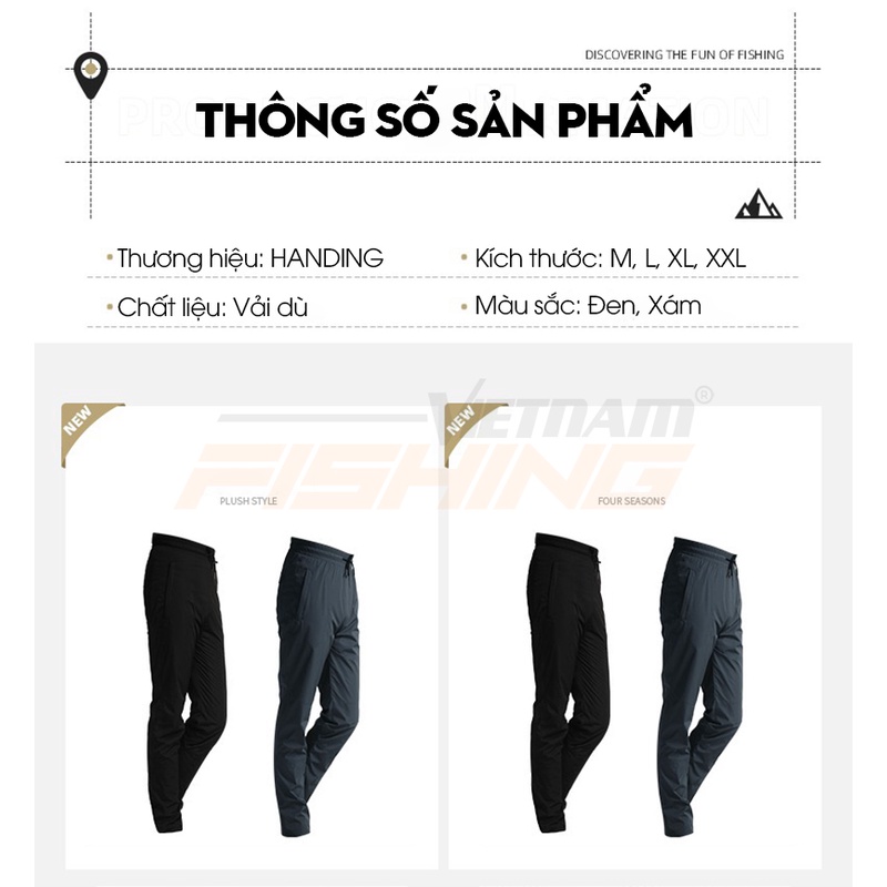 Quần Câu Handing Vải Dù Size L