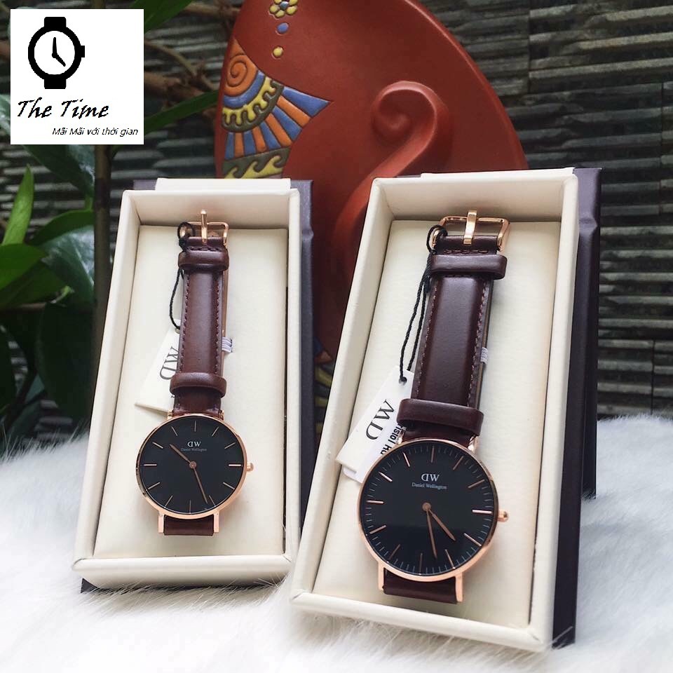 Đồng Hồ Đôi DW Nam Nữ _DW Đôi Daniel Wellington dây da Authentic Fullbox Túi Xách,Hộp,Sách Hướng Dẫn,thẻ,tag check code | WebRaoVat - webraovat.net.vn