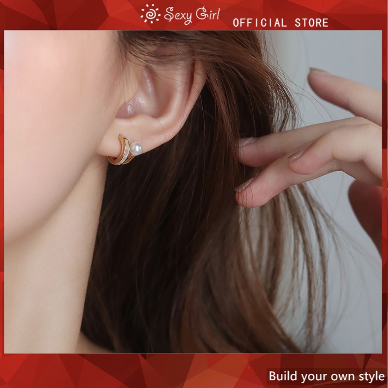 Bông Tai Bạc 925 Đính Ngọc Trai Đơn Giản Và Nhỏ Gọn Thời Trang Cho Nữ