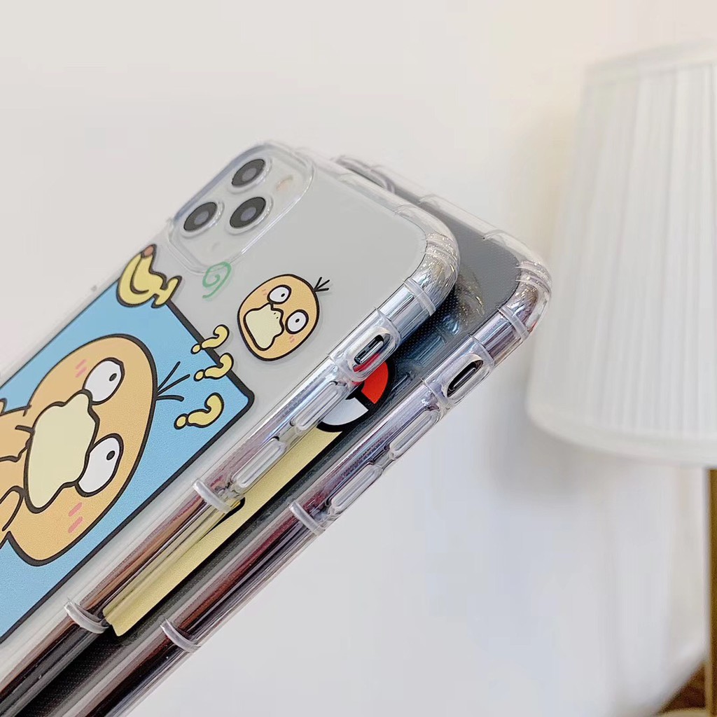 Ốp điện thoại TPU dẻo hình hoạt hình Pikachu / vịt dễ thương cho IPHONE11 11PROMAX 7PLUS 8 X XR XS | BigBuy360 - bigbuy360.vn