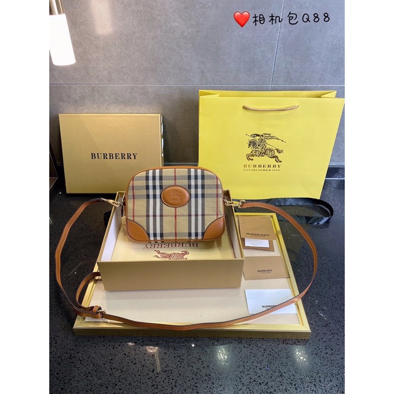 Túi ví, túi dáng hộp da thật Cao Cấp BURBERRY BBR thời trang
