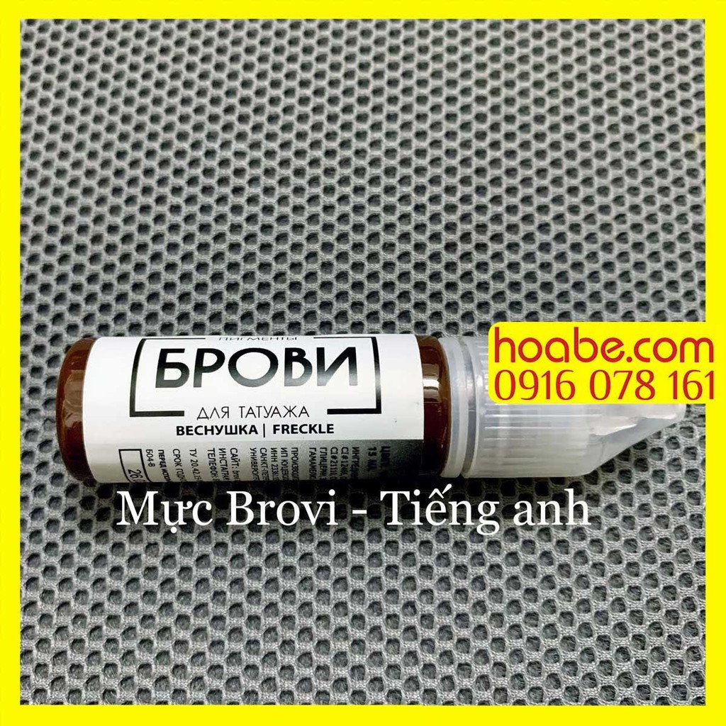 Mực Brovi Nga Phun Xăm Hữu Cơ Bám Màu Nhanh Lên Đậm, Đi Hairstrokes Siêu Đẹp- DCPX Hoalee145