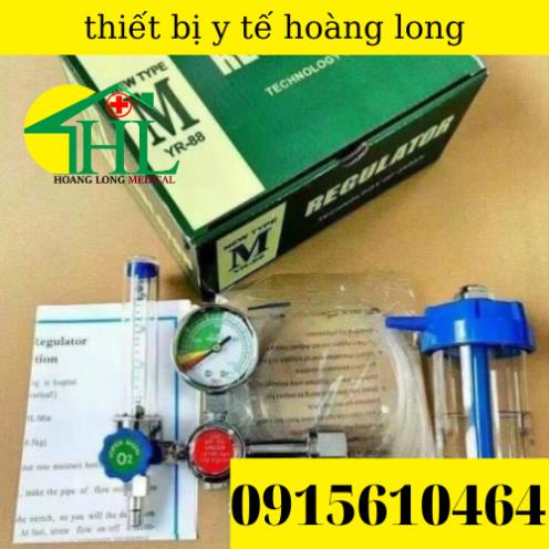 Đồng Hồ Oxy Thở Kimura Chính Xác An Toàn Chất Lượng Trọn Bộ 3 Món Đồng Hồ + Cốc Tạo Ẩm + Ống Dẫn Khí