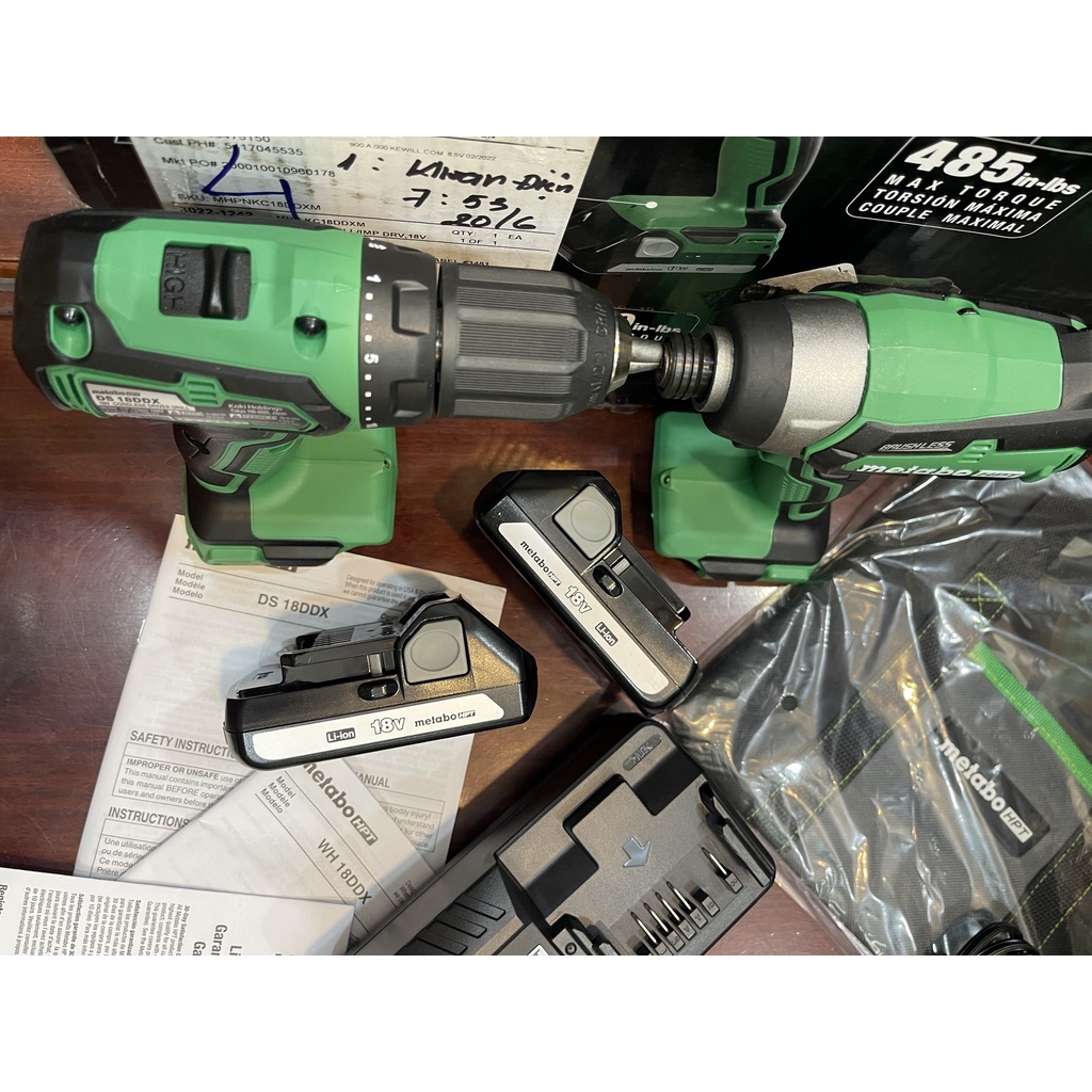 Combo Máy khoan và máy vặn vít pin Metabo KC 18DDX