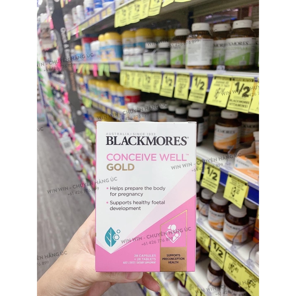 Viên Uống Blackmores Conceive Well Gold Hỗ Trợ Tăng Khả Năng Thụ Thai Của Úc