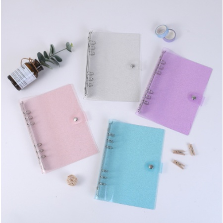 Bìa số A5 planner pp kim tuyến PKS4 refill sổ còng lò xo bullet journal tiện dụng DIY dễ thương